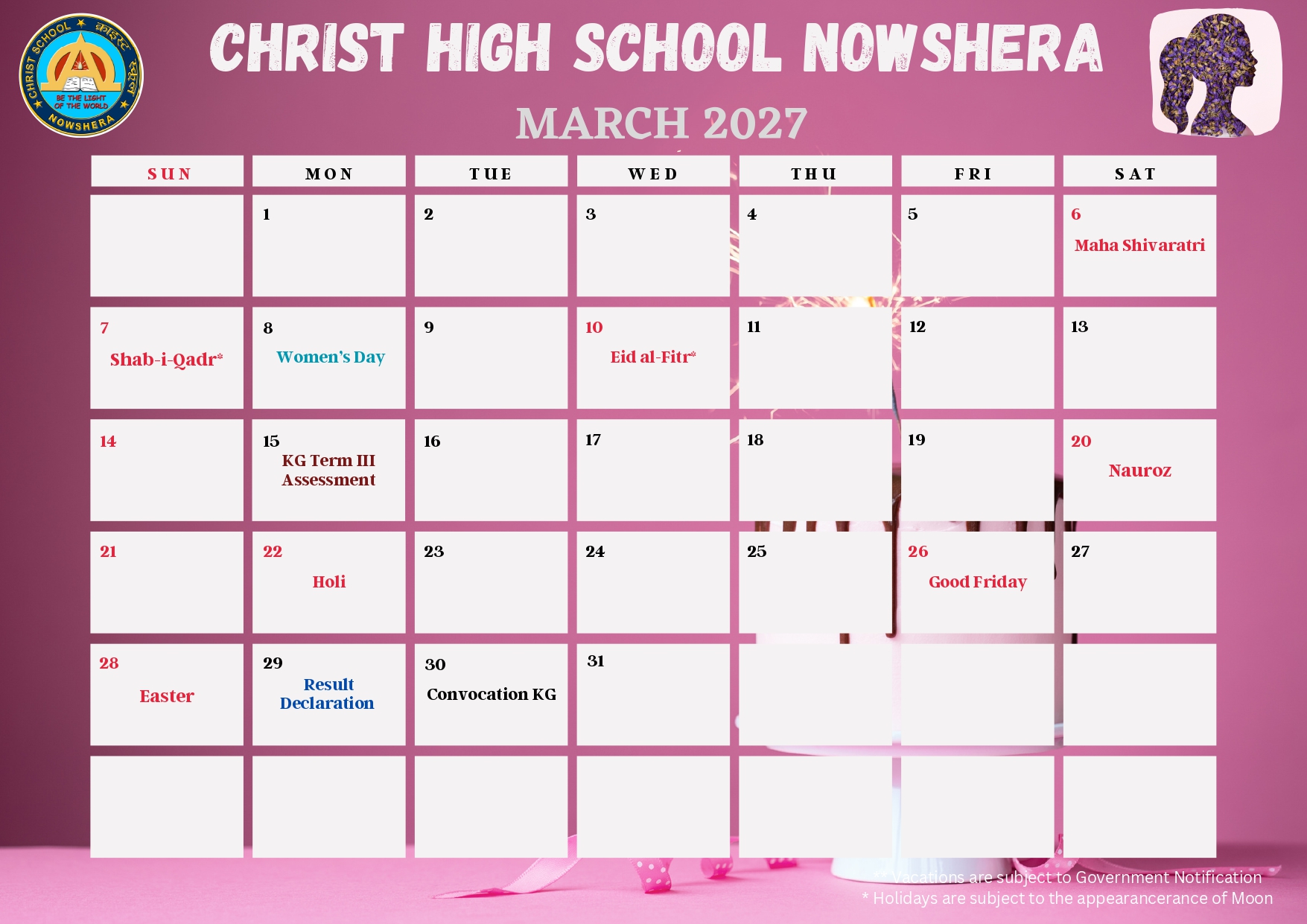 School Calender